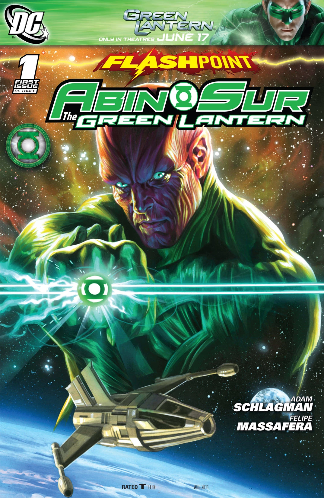 Flashpoint: Abin Sur the Green Lantern #1 (DC, 2011 — Cover A) cover